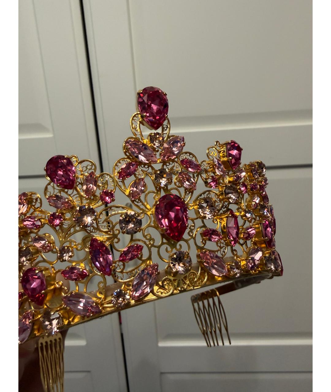 DOLCE&GABBANA Розовая диадема, фото 6