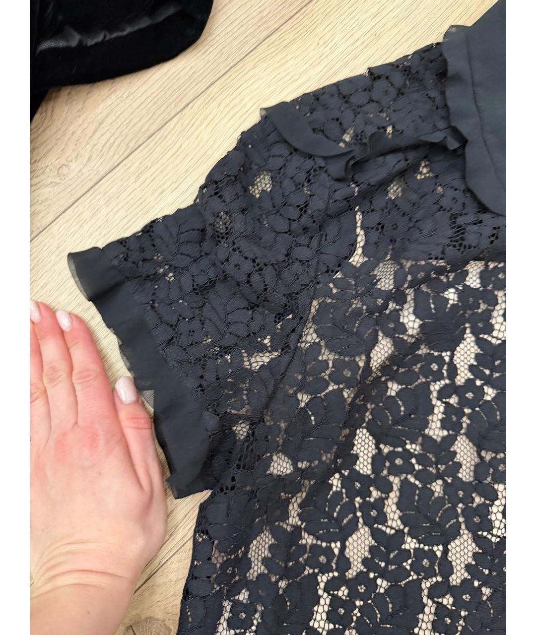 RED VALENTINO Черное повседневное платье, фото 8