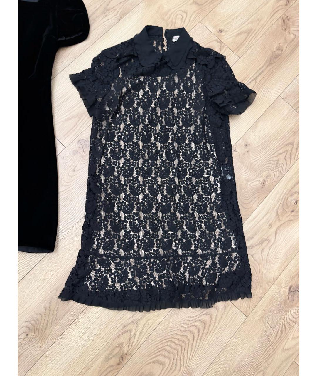 RED VALENTINO Черное повседневное платье, фото 9