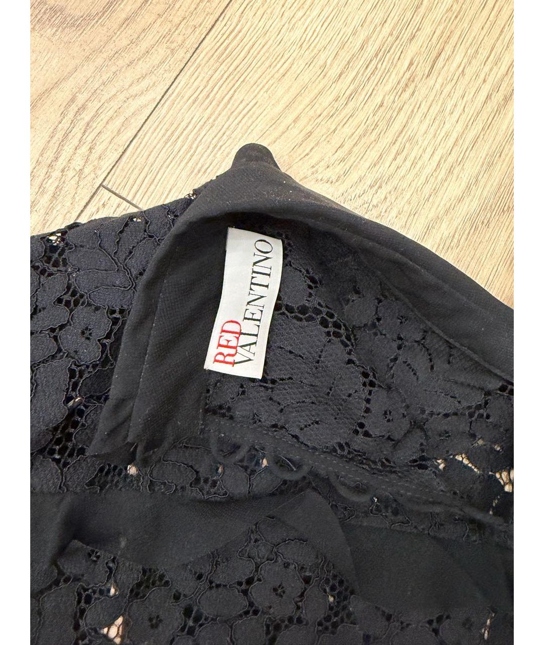 RED VALENTINO Черное повседневное платье, фото 5