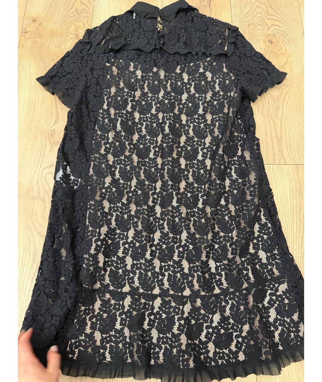 RED VALENTINO Черное повседневное платье, фото 3