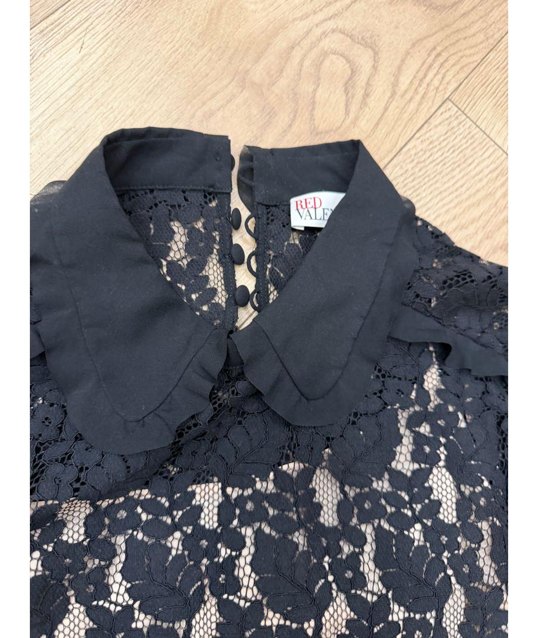 RED VALENTINO Черное повседневное платье, фото 7