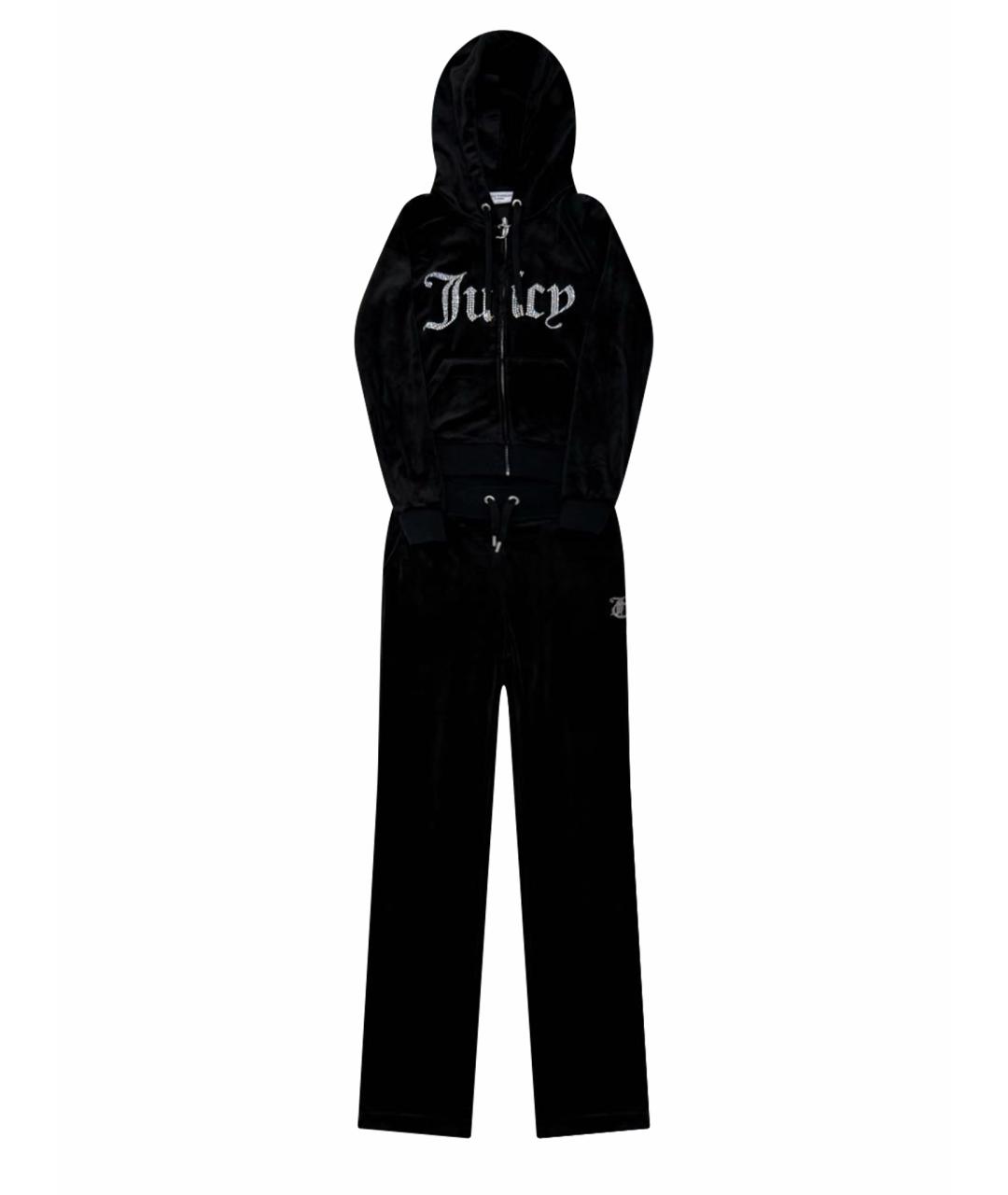 JUICY COUTURE Черный велюровый спортивные костюмы, фото 1