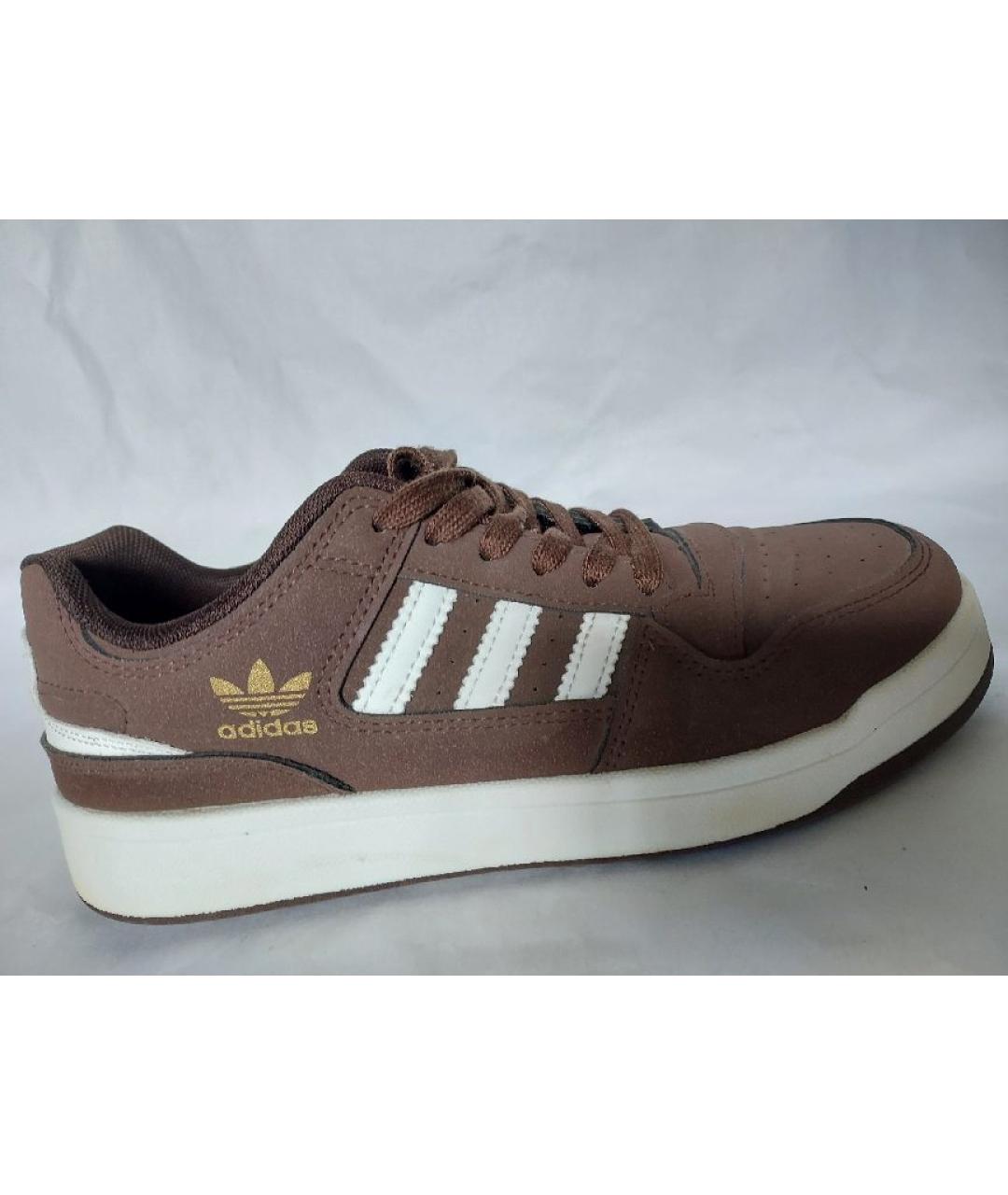 ADIDAS Коричневые замшевые кроссовки, фото 5