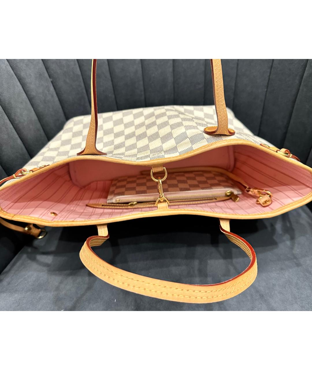 LOUIS VUITTON Белая сумка тоут, фото 5