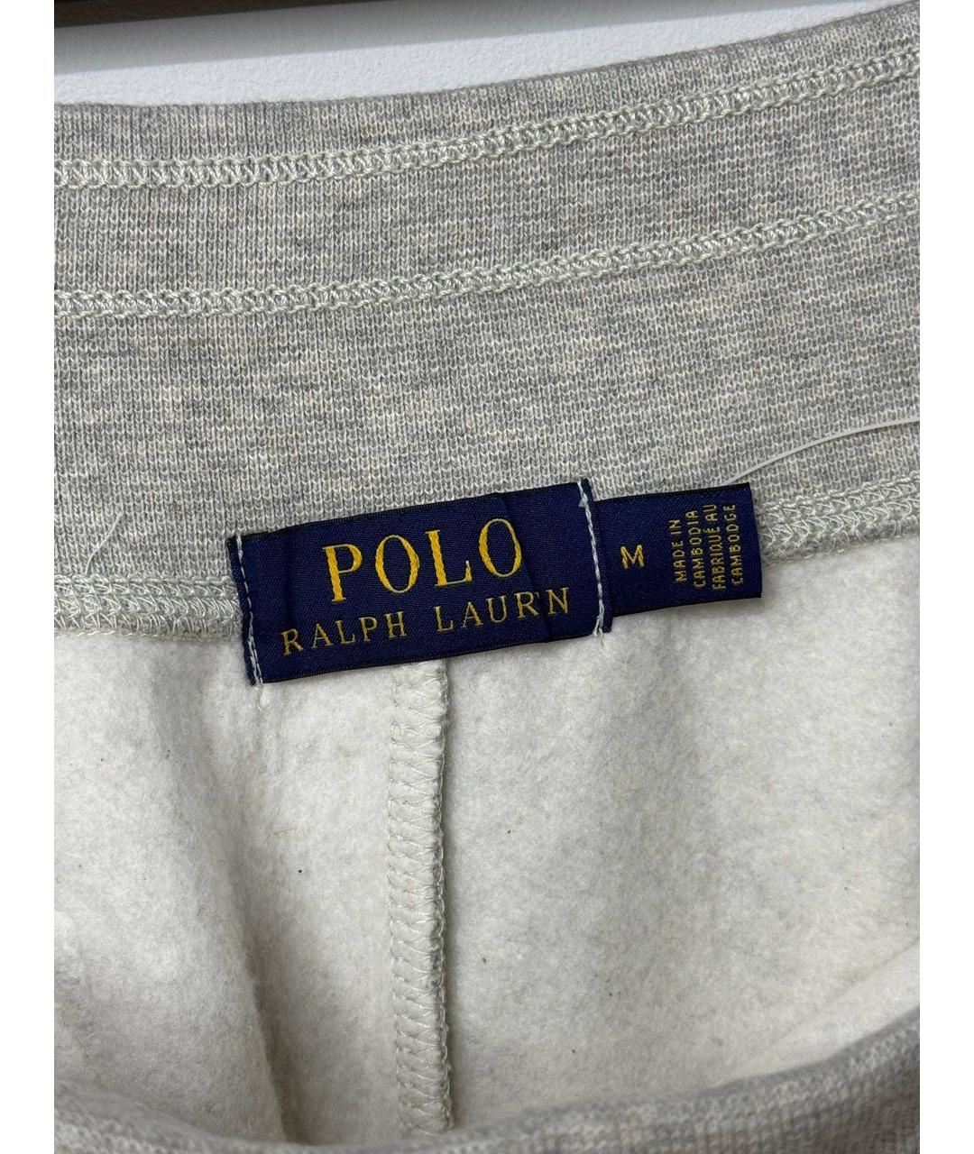 POLO RALPH LAUREN Серые хлопковые повседневные брюки, фото 5