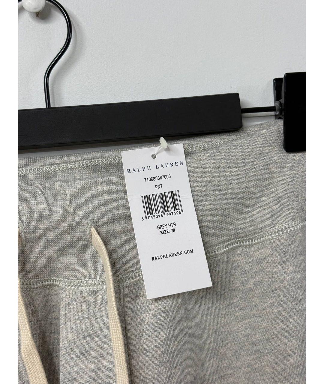 POLO RALPH LAUREN Серые хлопковые повседневные брюки, фото 4