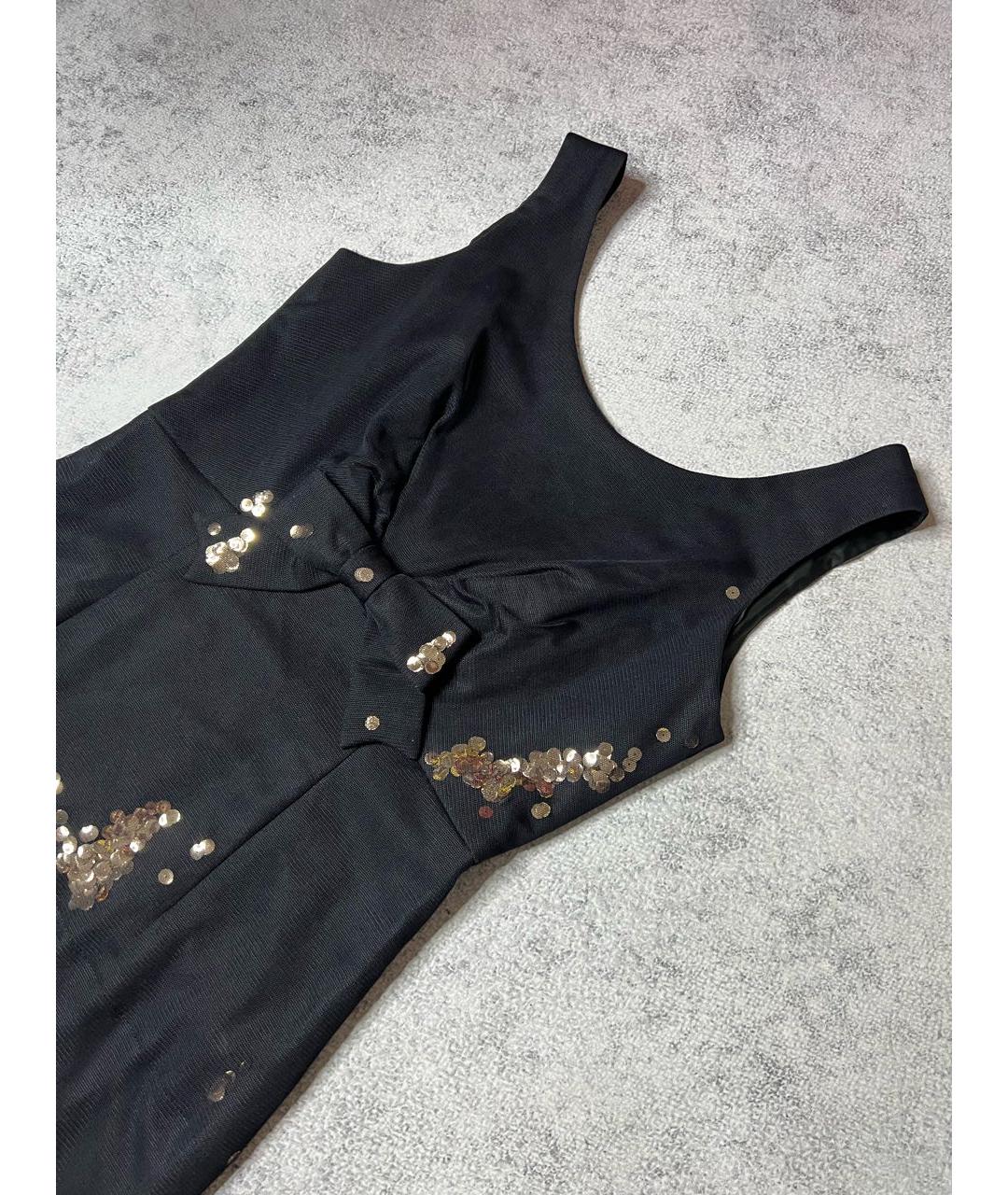 MOSCHINO Черное шерстяное вечернее платье, фото 3