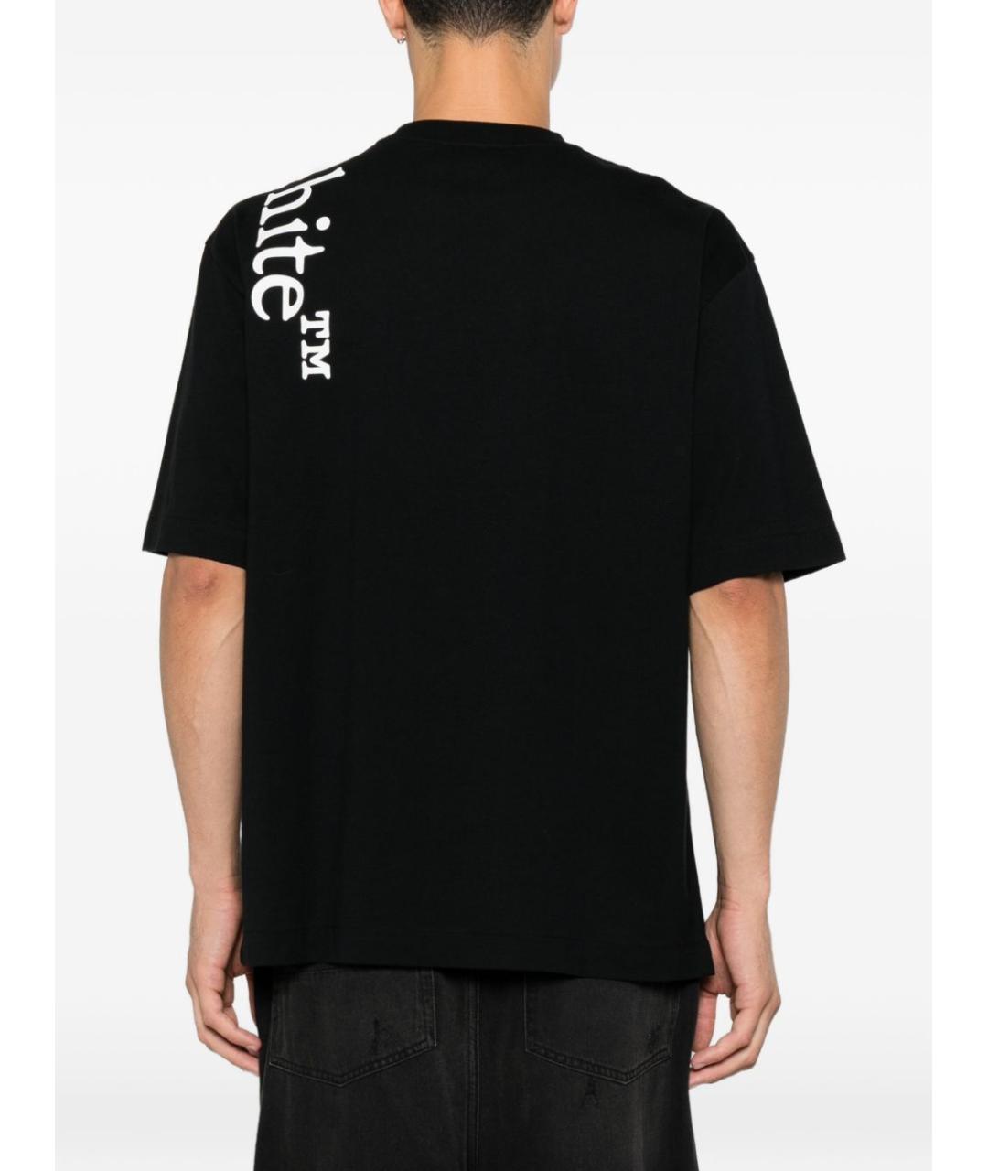 OFF-WHITE Черная футболка, фото 4