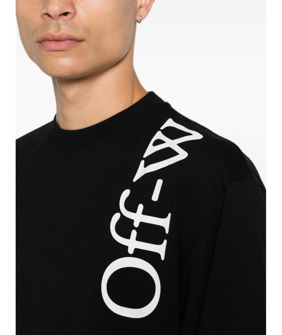 OFF-WHITE Черная футболка, фото 2