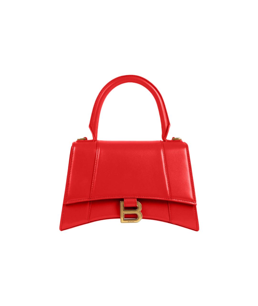 BALENCIAGA Красная кожаная сумка через плечо, фото 1