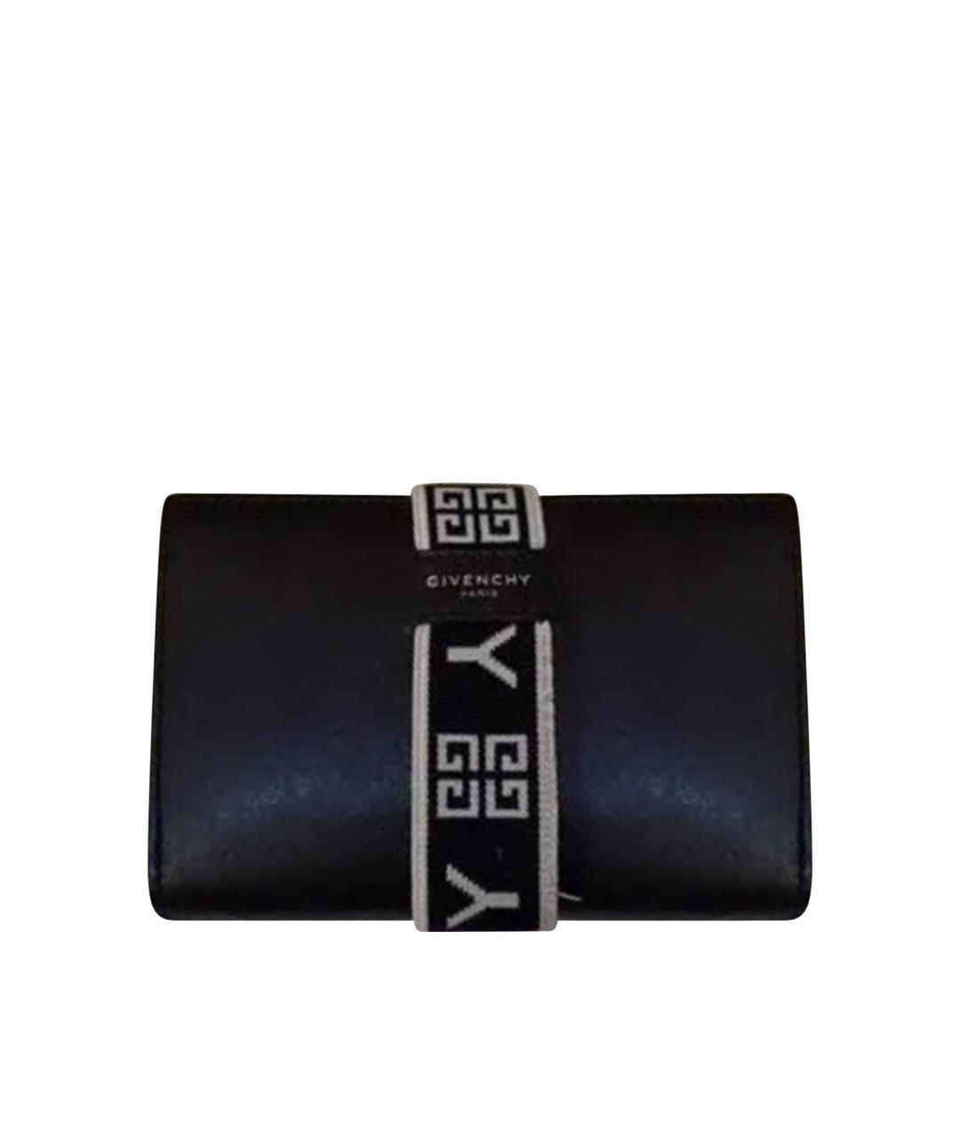 GIVENCHY Черный кожаный кошелек, фото 1