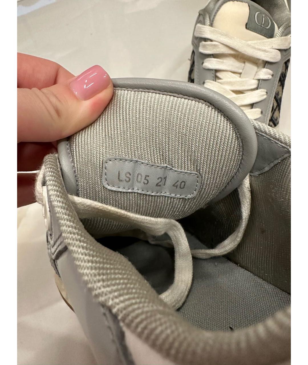 CHRISTIAN DIOR Серые кеды, фото 8