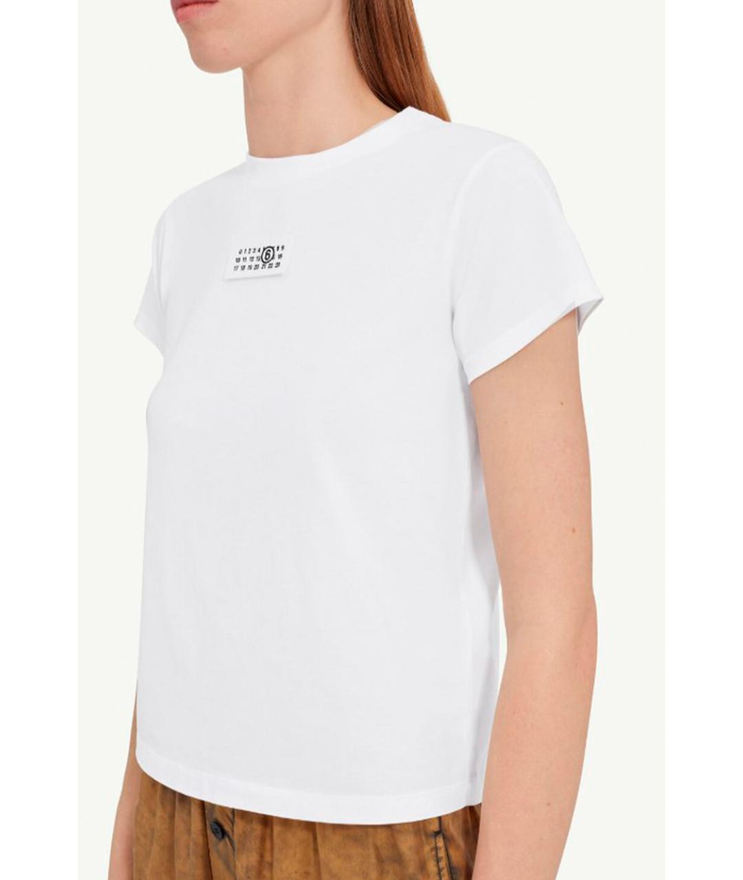 MM6 MAISON MARGIELA Белая футболка, фото 3