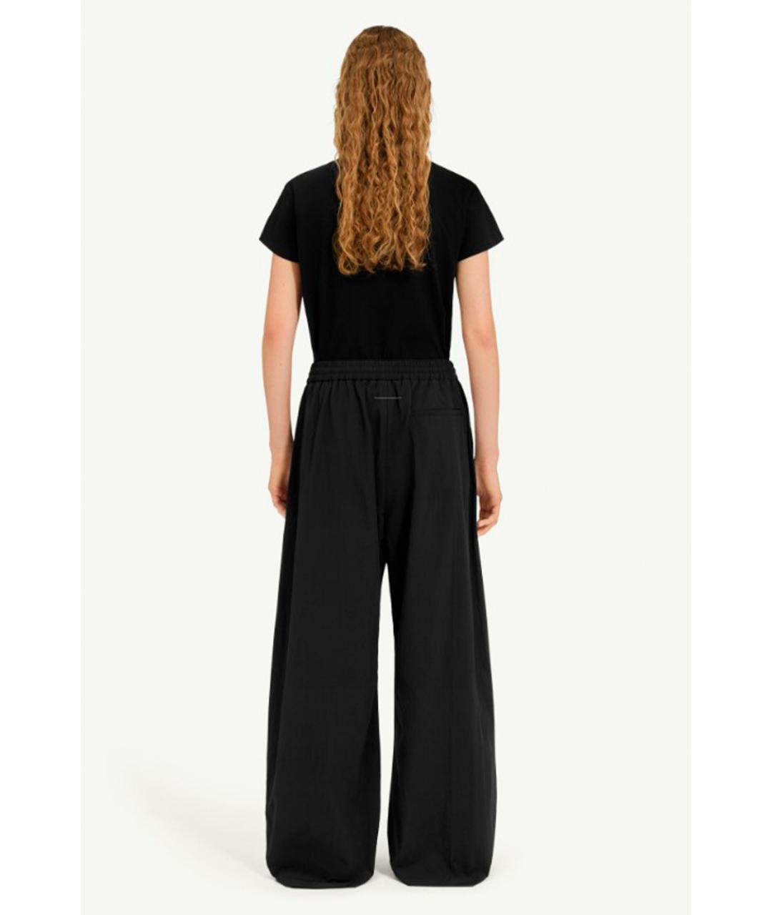 MM6 MAISON MARGIELA Черные прямые брюки, фото 2