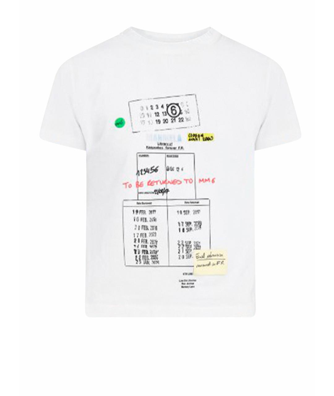MM6 MAISON MARGIELA Белая футболка, фото 1