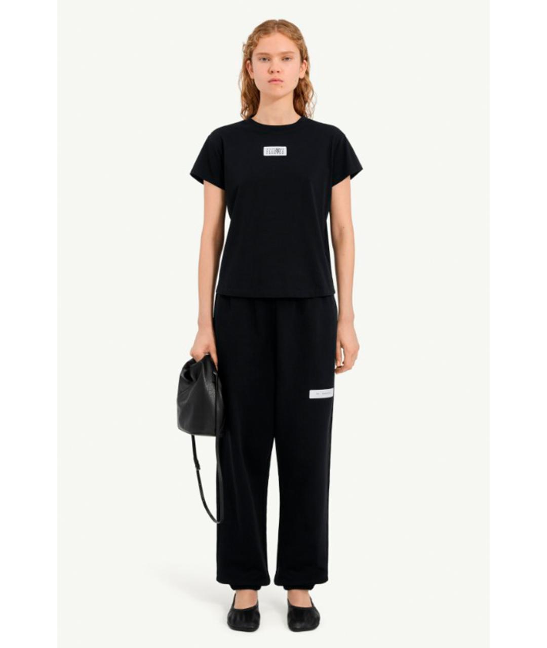 MM6 MAISON MARGIELA Черная футболка, фото 2