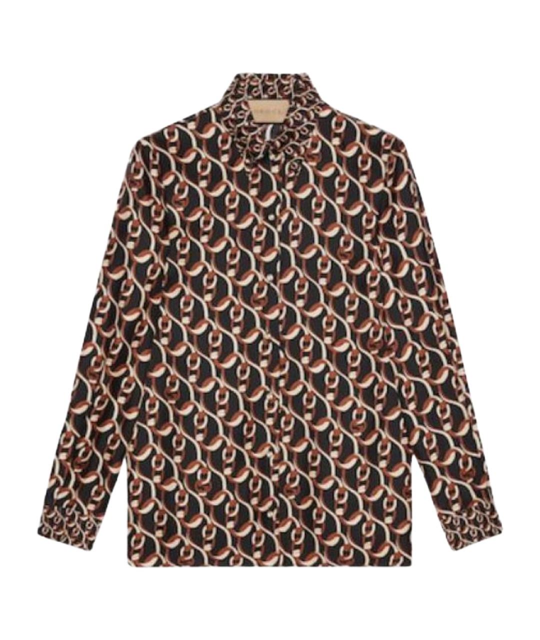 GUCCI Коричневая рубашка, фото 1