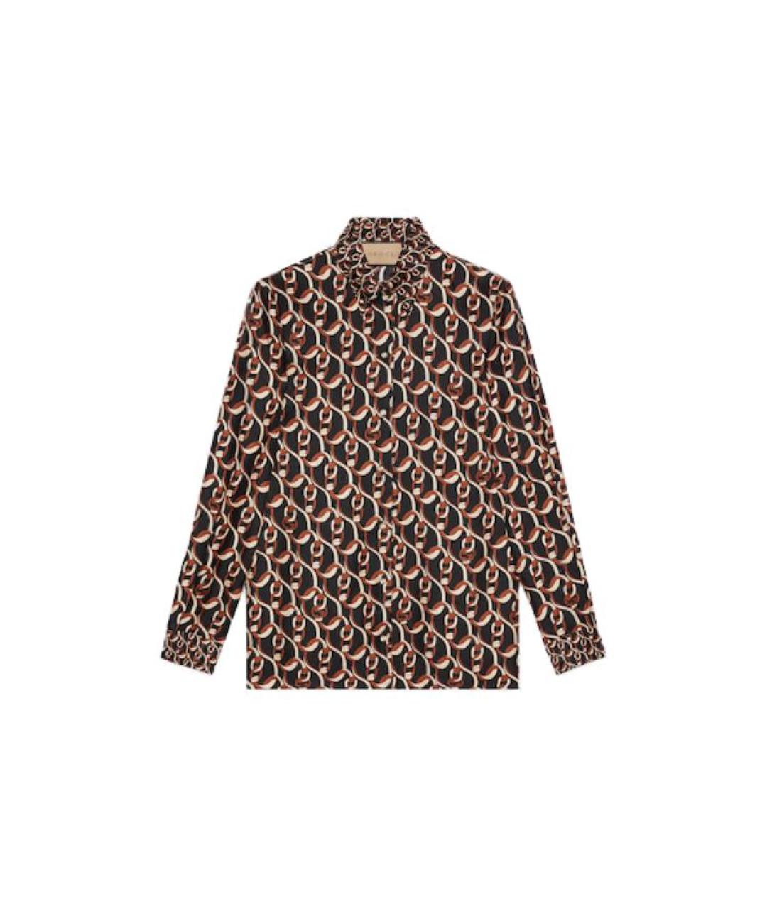 GUCCI Коричневая рубашка, фото 4