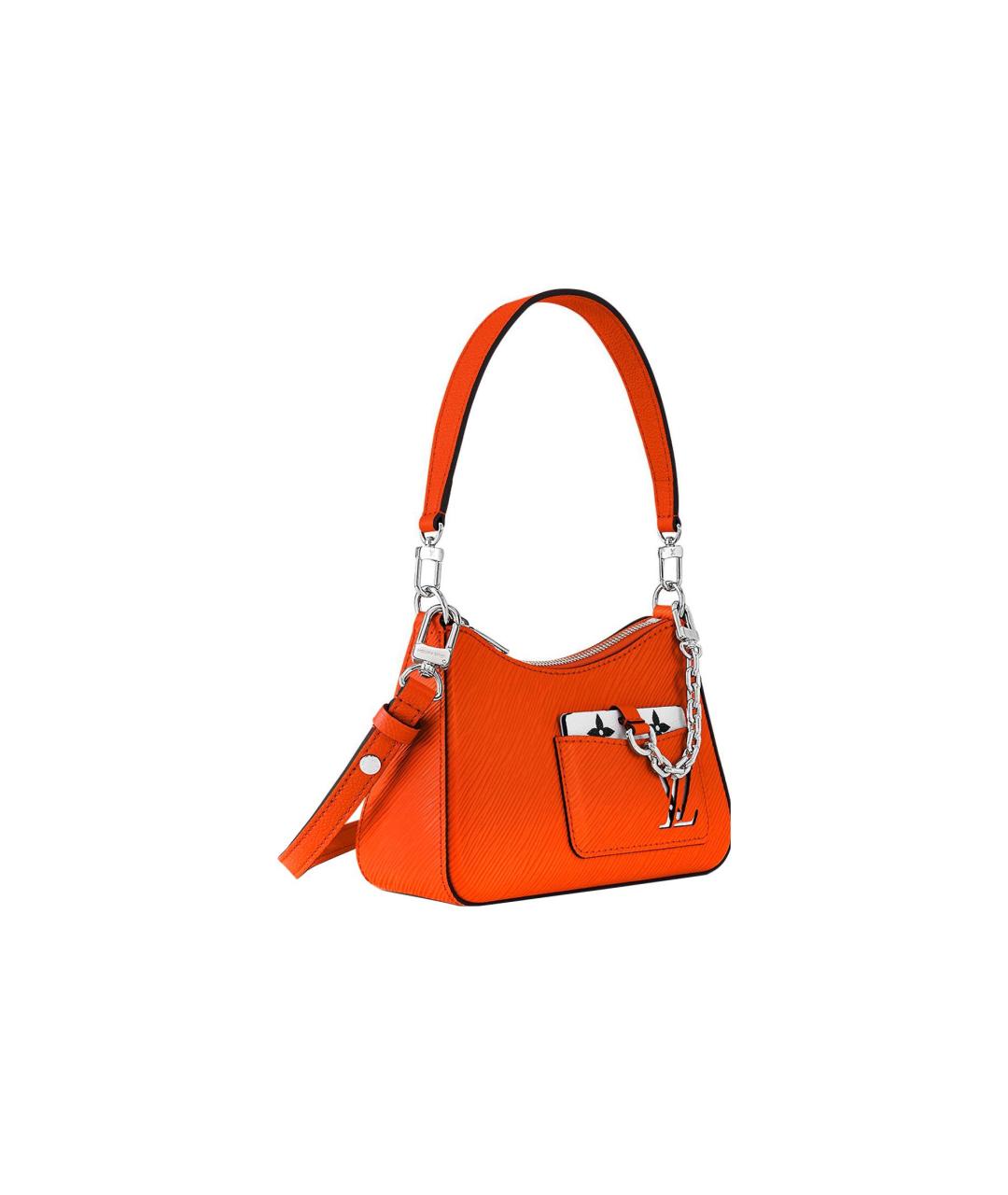 LOUIS VUITTON Красная кожаная сумка через плечо, фото 2