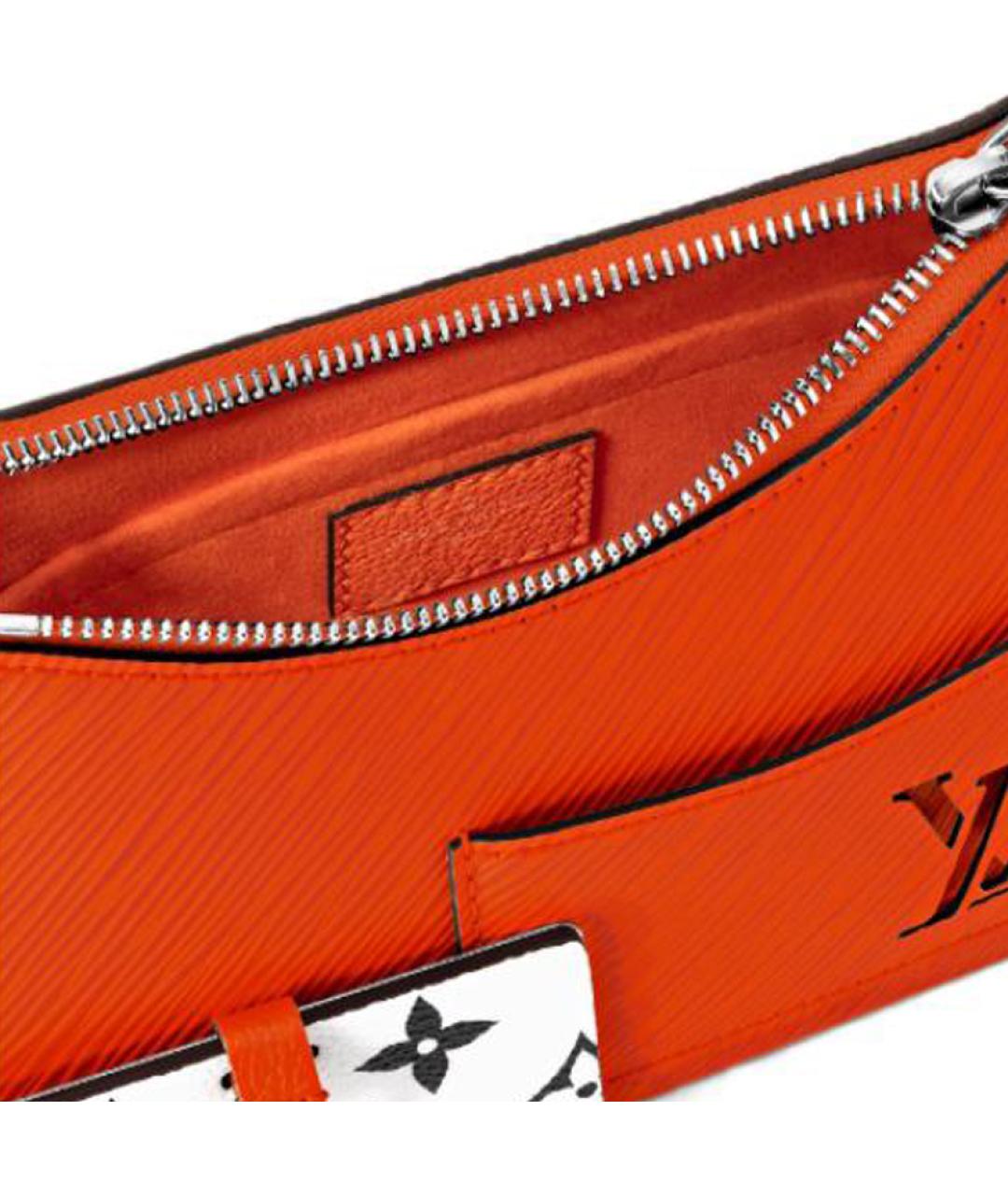 LOUIS VUITTON Красная кожаная сумка через плечо, фото 5