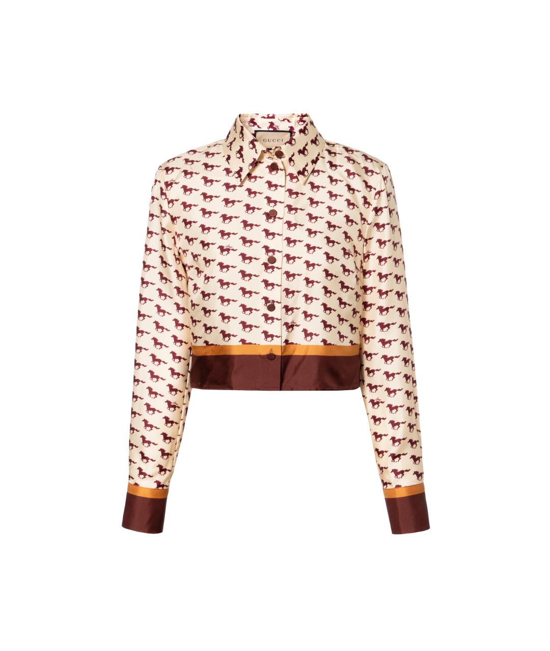GUCCI Бежевая рубашка, фото 2