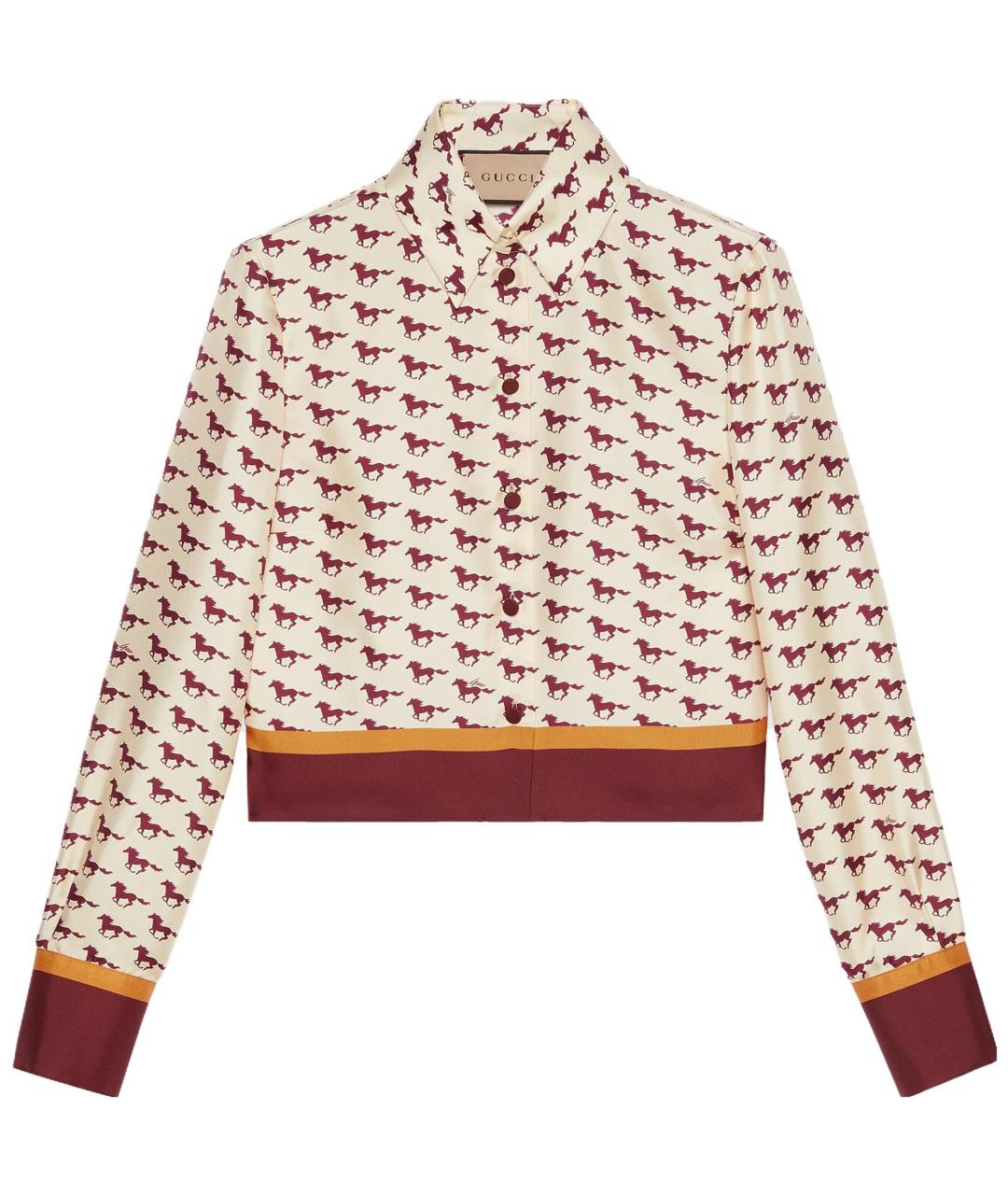 GUCCI Бежевая рубашка, фото 1