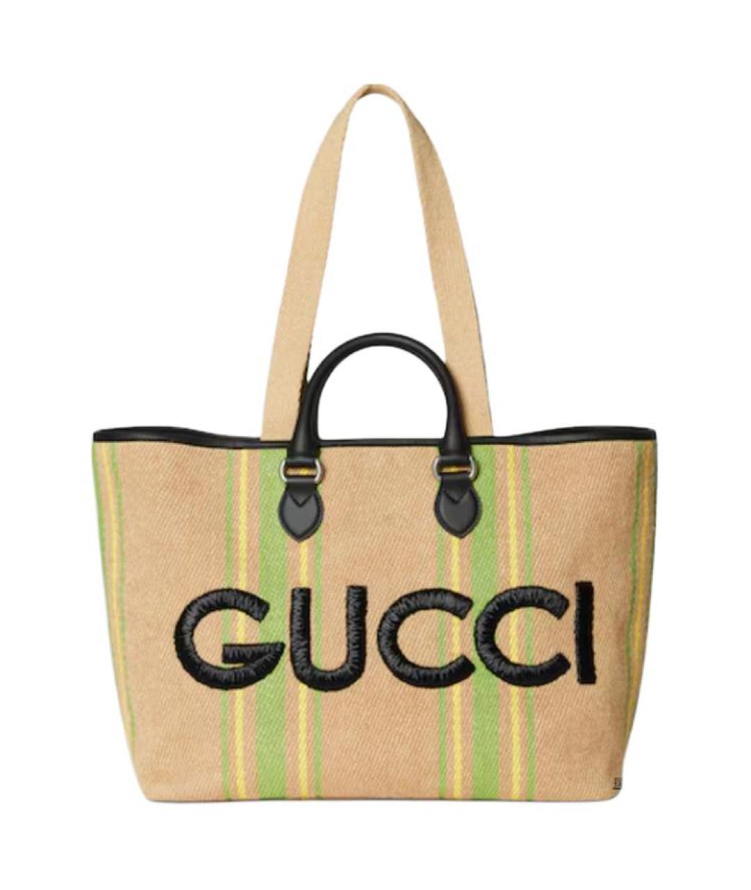 GUCCI Бежевая сумка тоут, фото 1