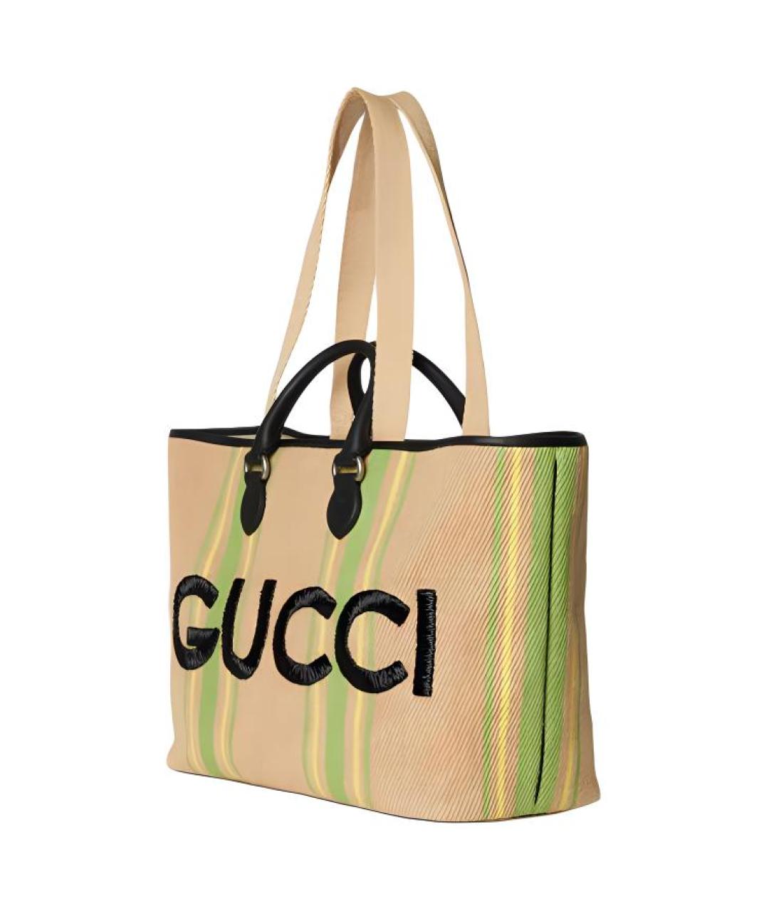 GUCCI Бежевая сумка тоут, фото 2
