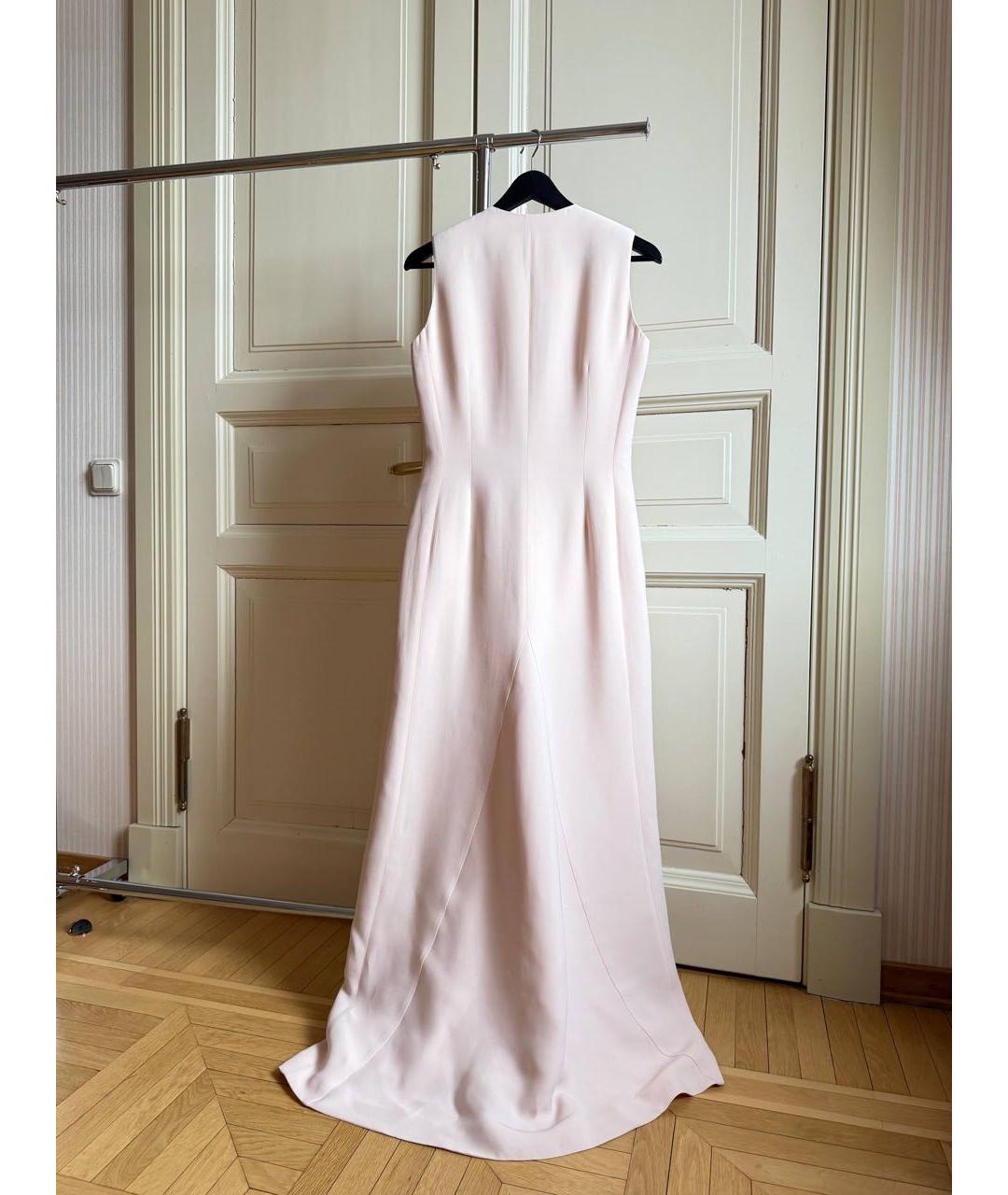 CHRISTIAN DIOR Розовое шелковое коктейльное платье, фото 2