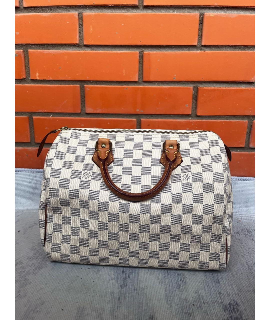 LOUIS VUITTON Белая сумка с короткими ручками, фото 2