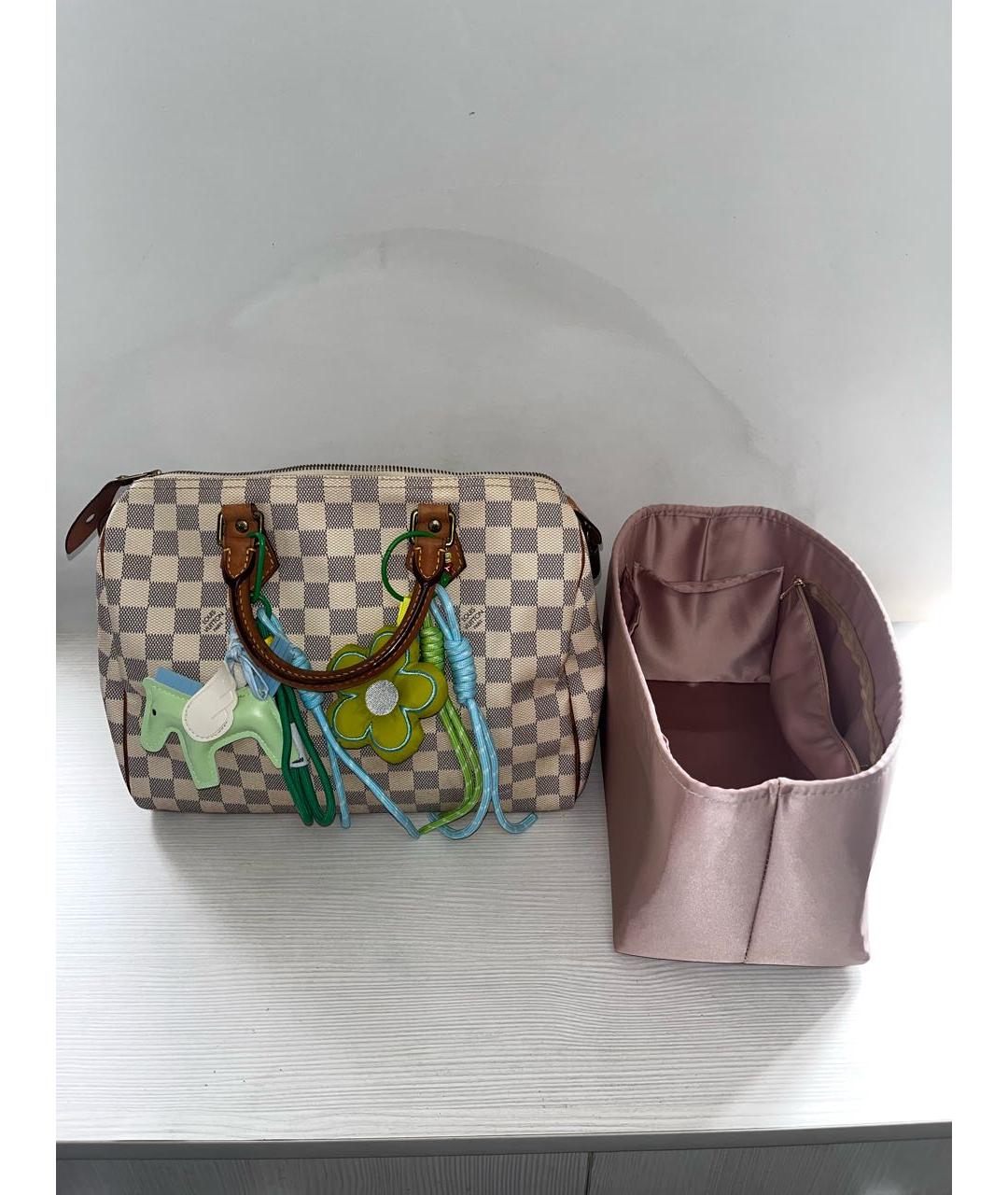 LOUIS VUITTON Белая сумка с короткими ручками, фото 6