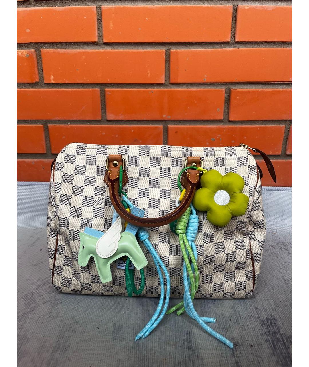 LOUIS VUITTON Белая сумка с короткими ручками, фото 7