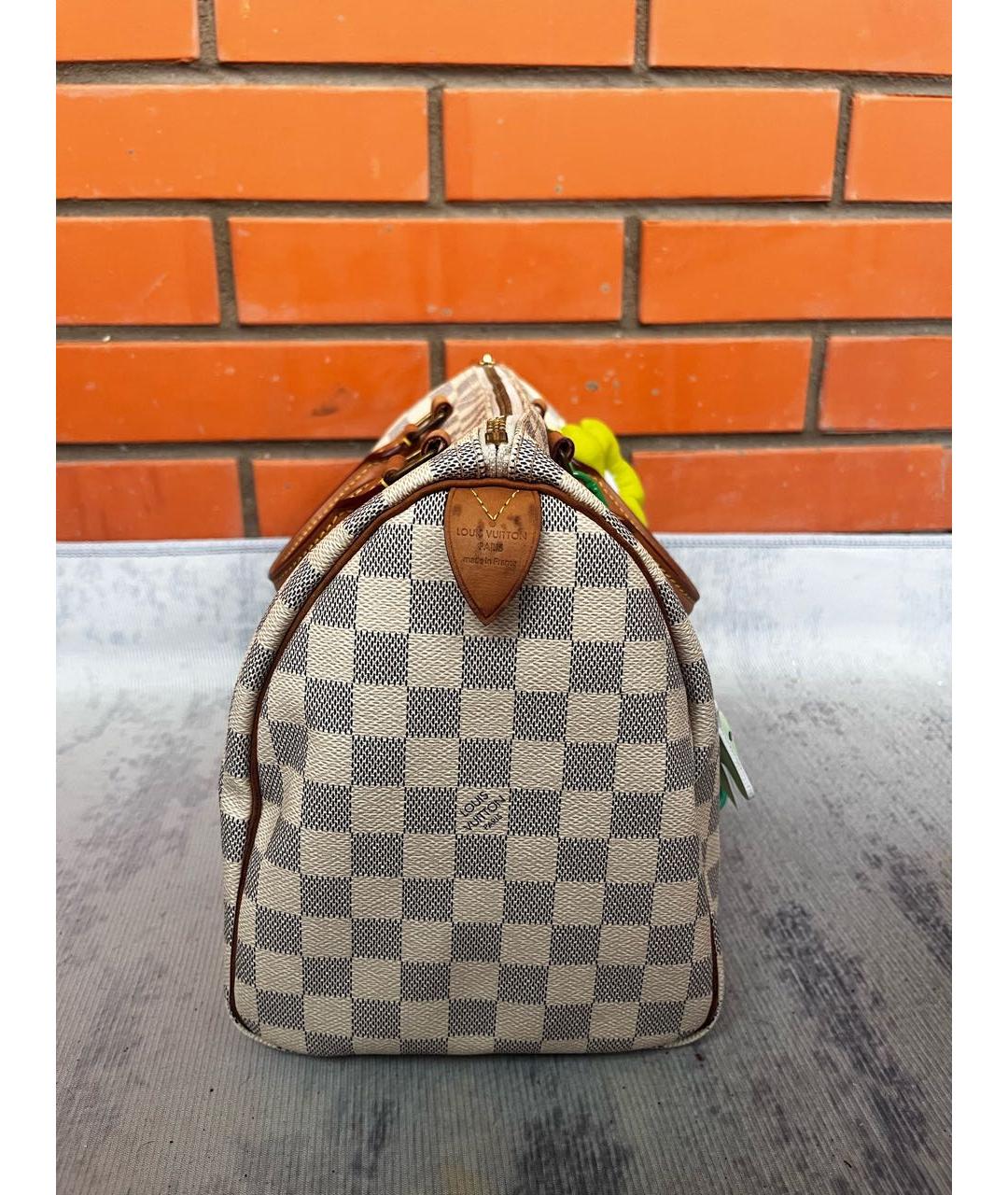 LOUIS VUITTON Белая сумка с короткими ручками, фото 3