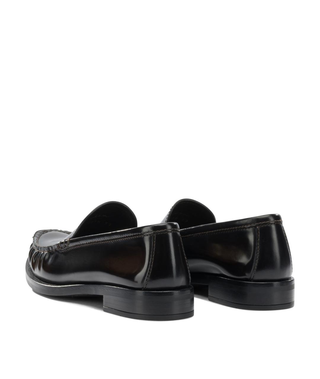 PRADA Черные кожаные лоферы, фото 4