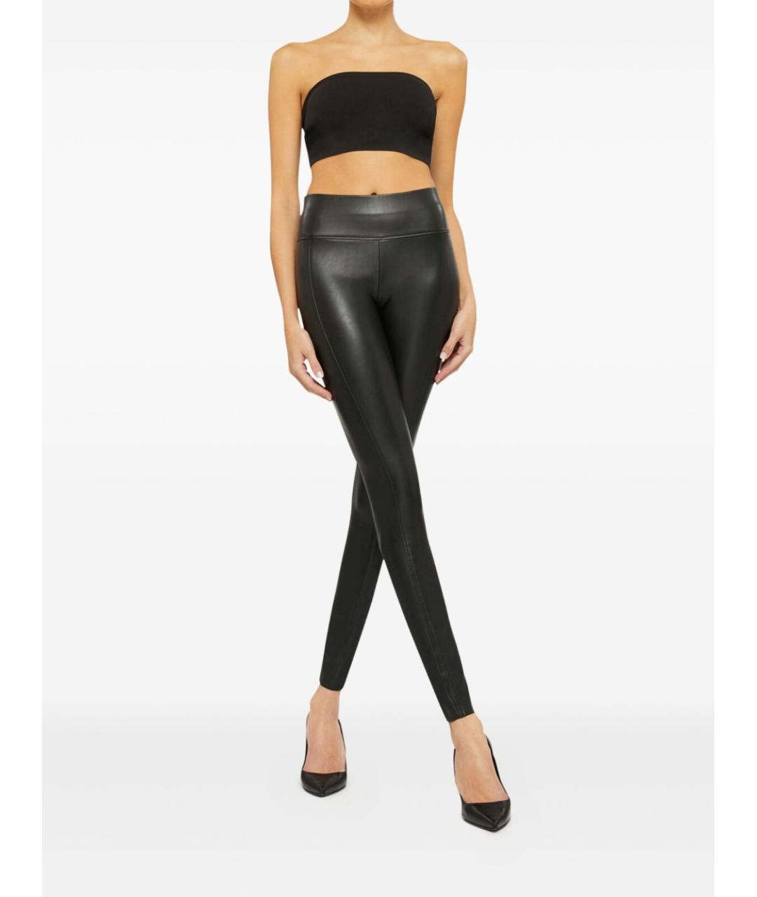 WOLFORD Черные синтетические леггинсы и велосипедки, фото 3