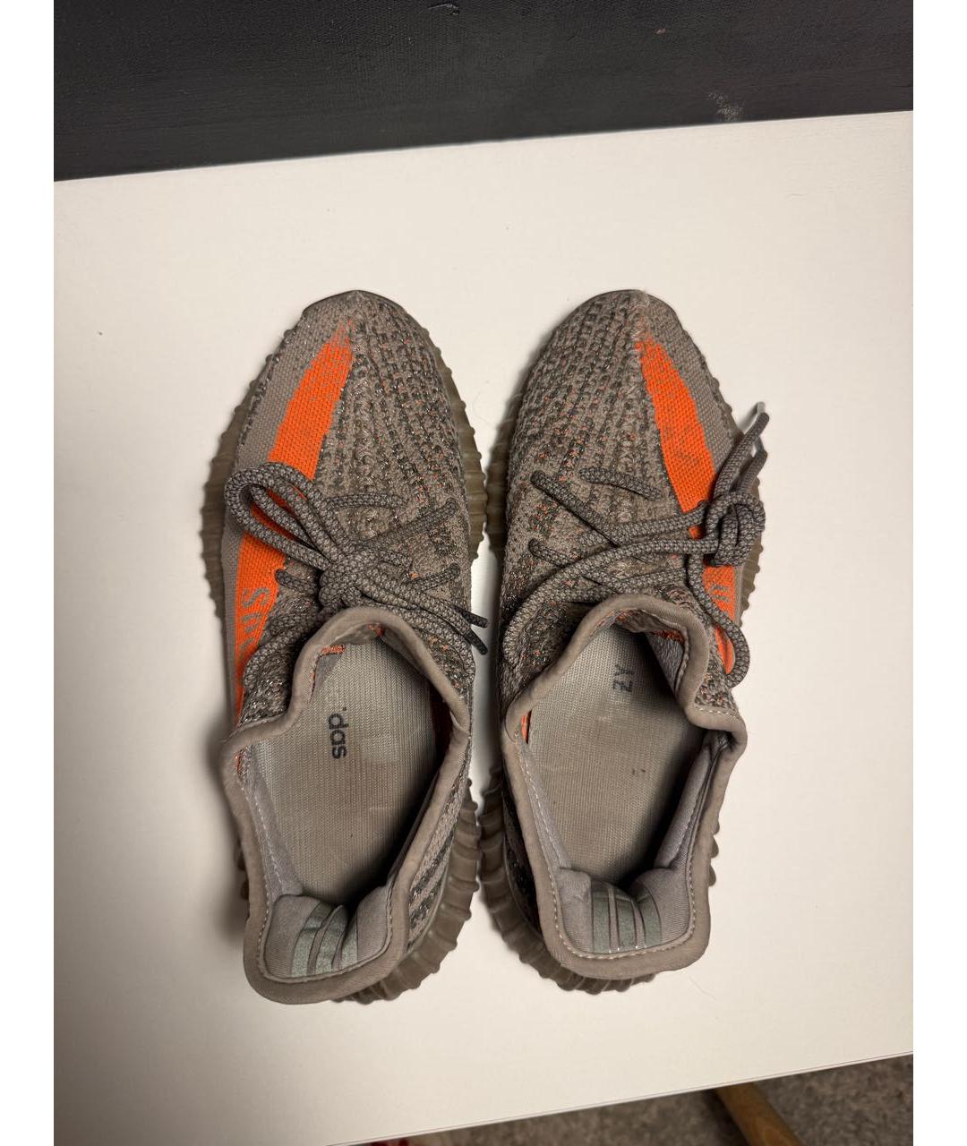 ADIDAS YEEZY Серые текстильные кроссовки, фото 3