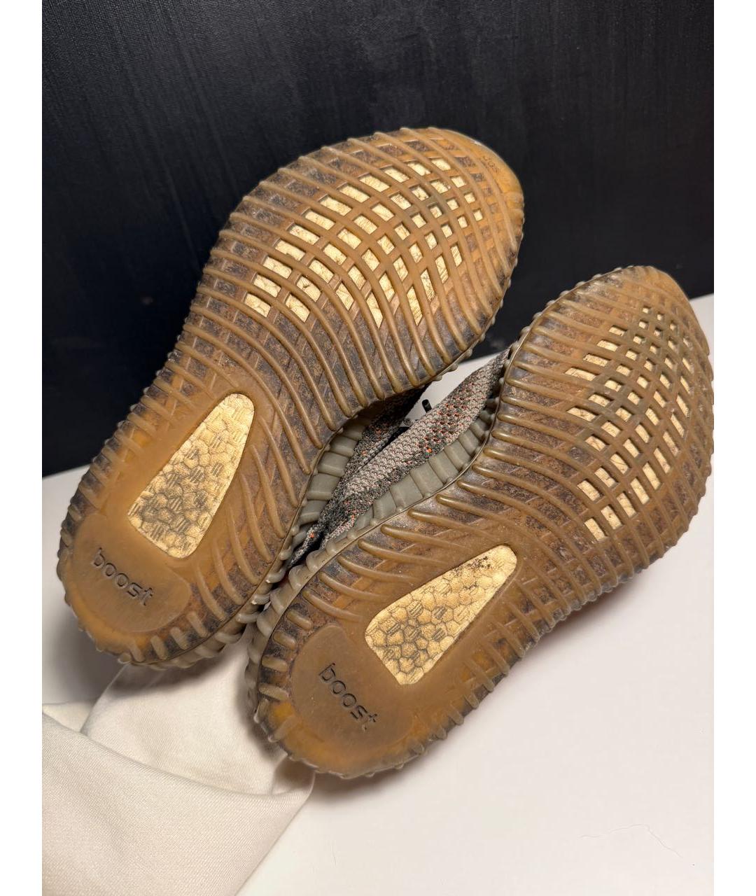 ADIDAS YEEZY Серые текстильные кроссовки, фото 6