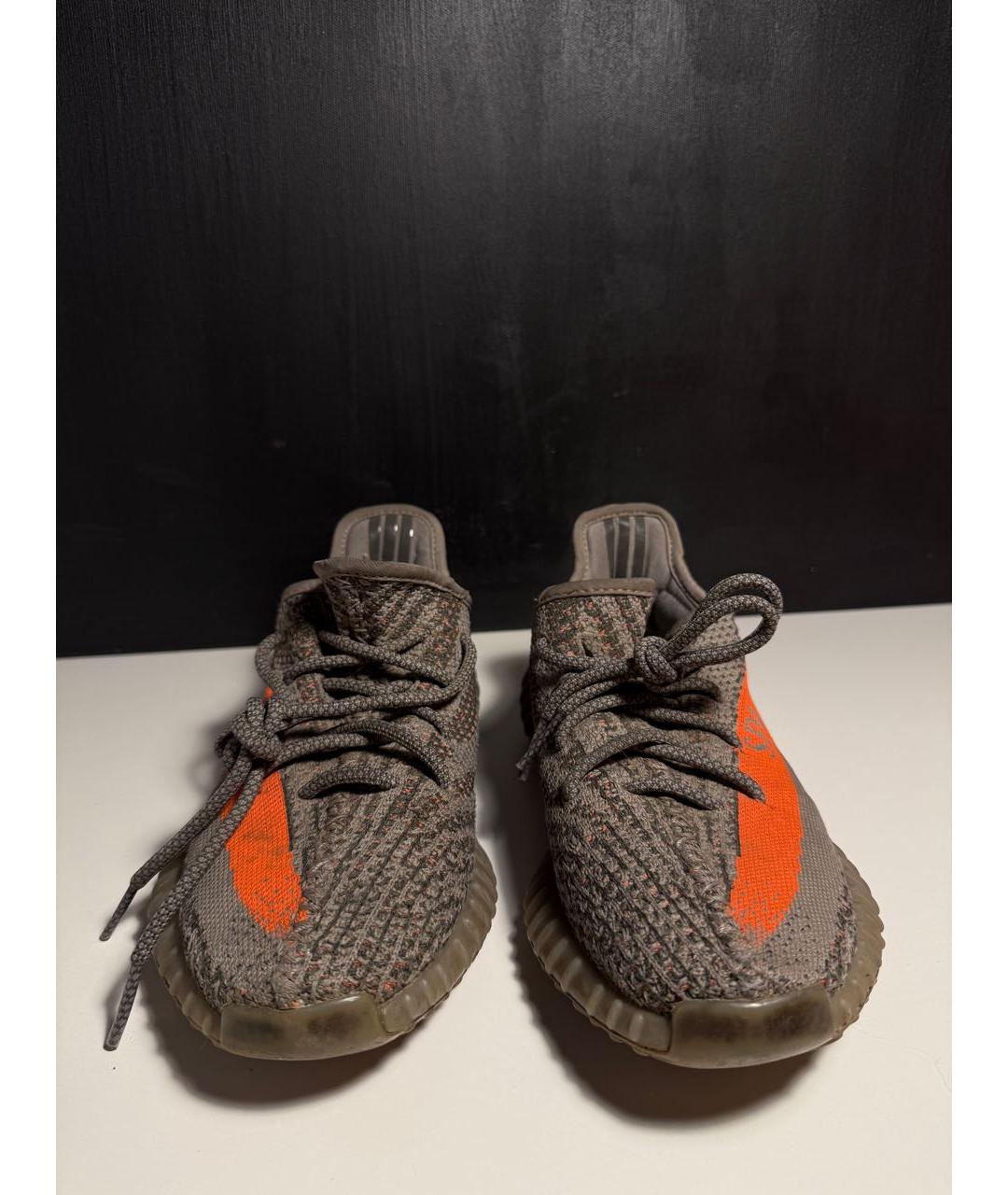 ADIDAS YEEZY Серые текстильные кроссовки, фото 2