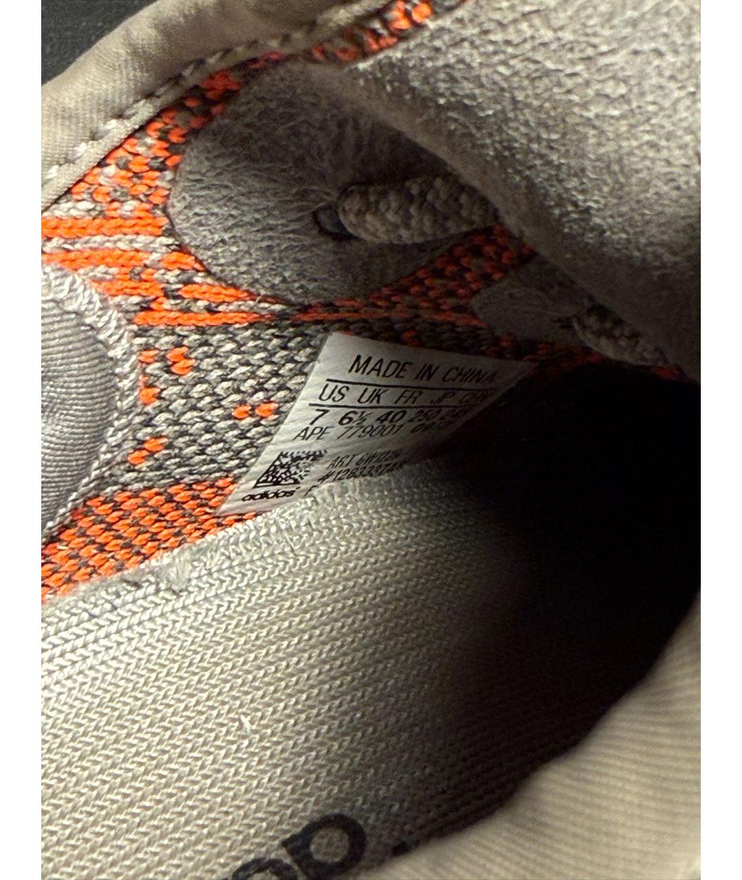 ADIDAS YEEZY Серые текстильные кроссовки, фото 5