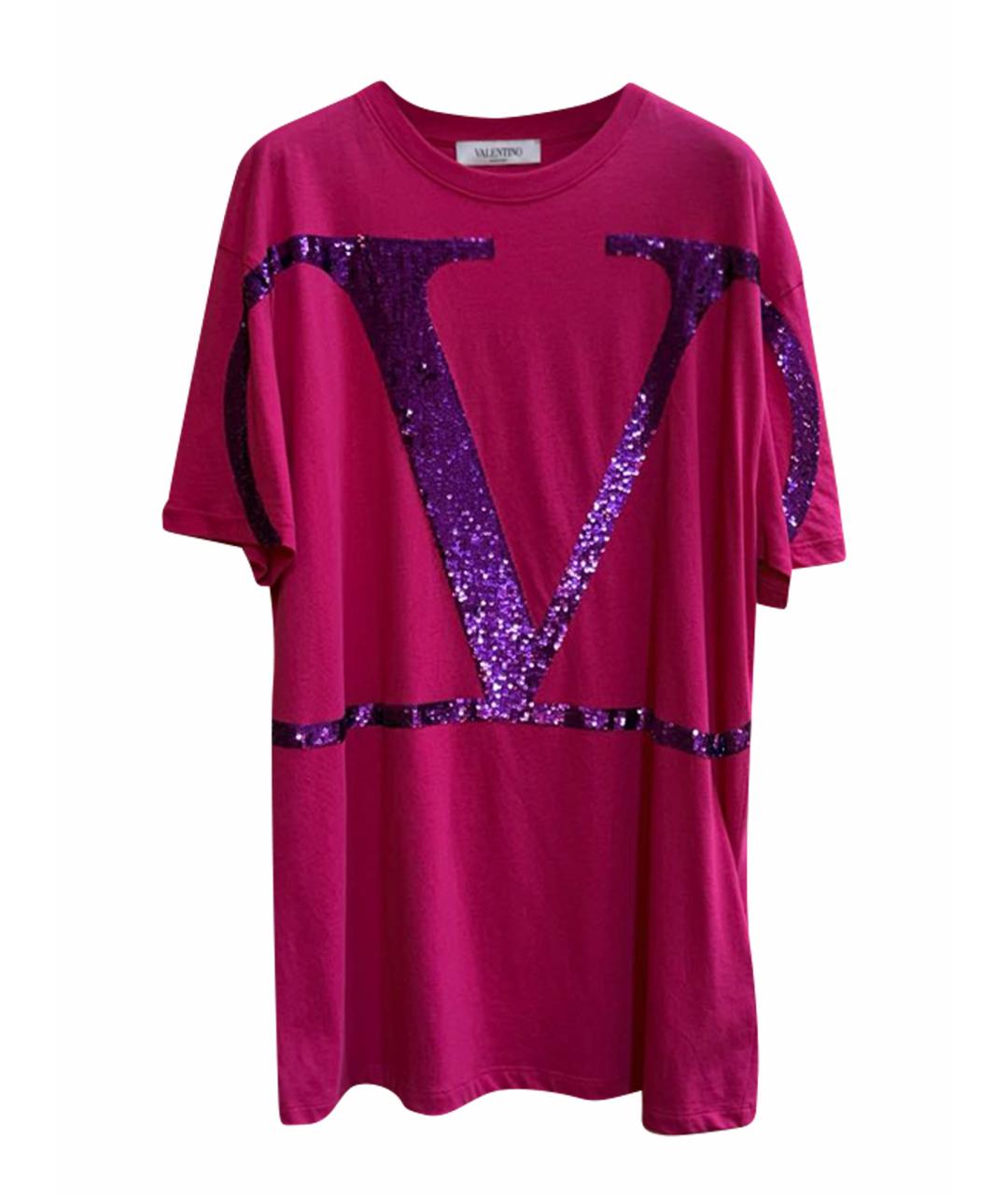 VALENTINO Фуксия футболка, фото 1