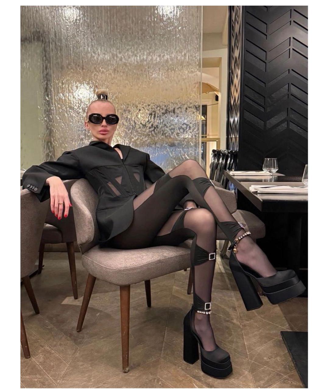 VERSACE COLLECTION Черные туфли, фото 5