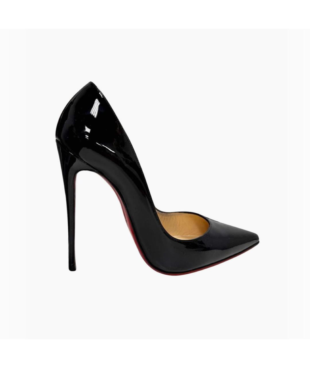 CHRISTIAN LOUBOUTIN Черные туфли из лакированной кожи, фото 4