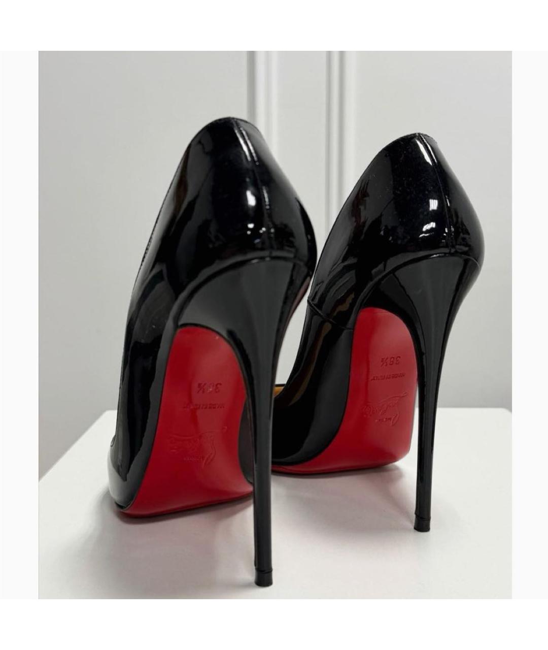 CHRISTIAN LOUBOUTIN Черные туфли из лакированной кожи, фото 3