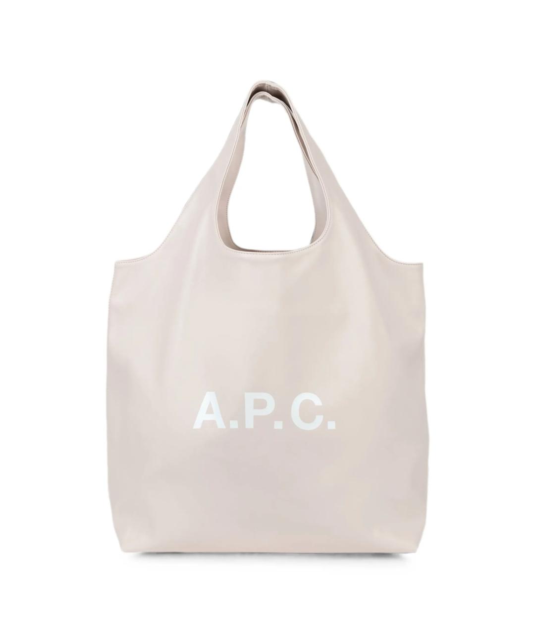 A.P.C. Розовая сумка тоут из искусственной кожи, фото 1