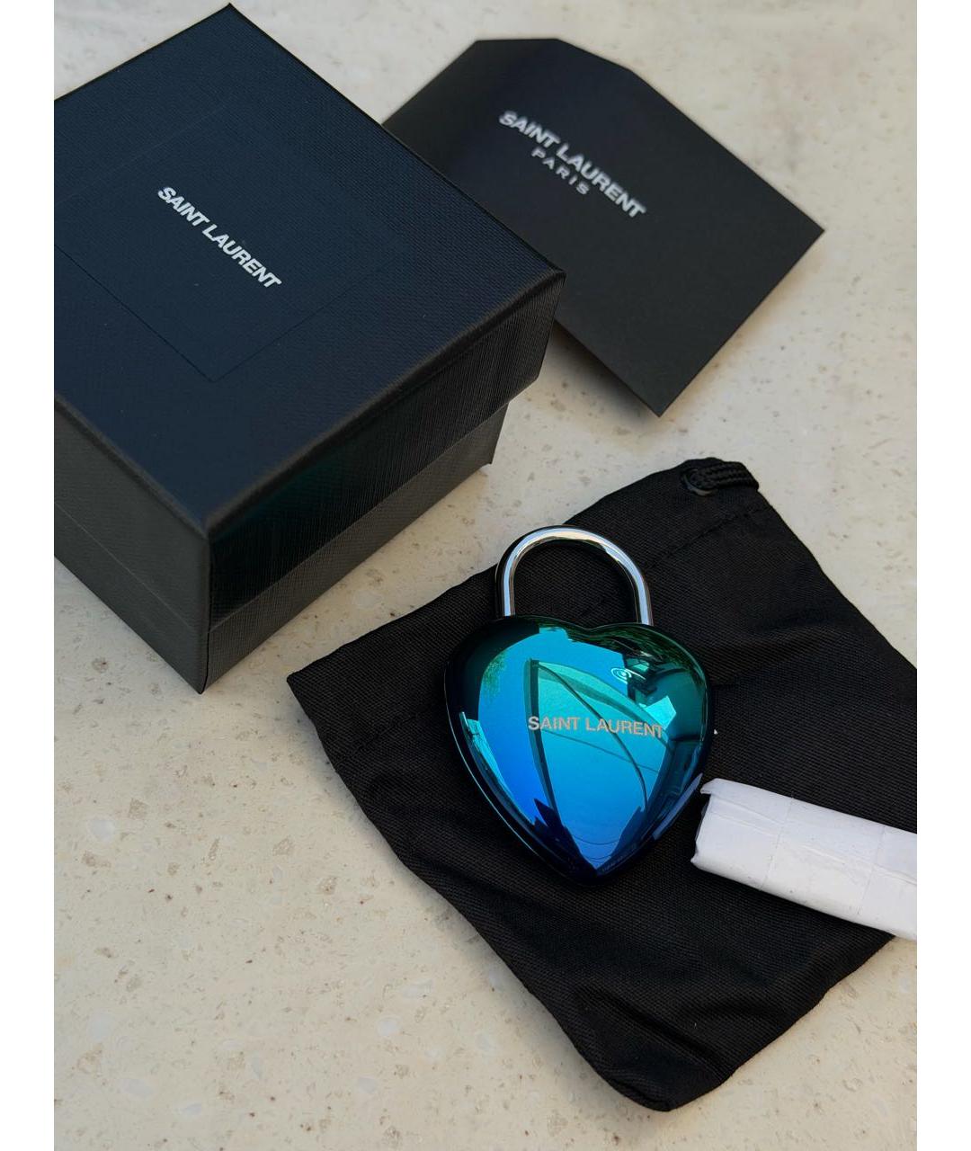SAINT LAURENT Синий брелок, фото 7