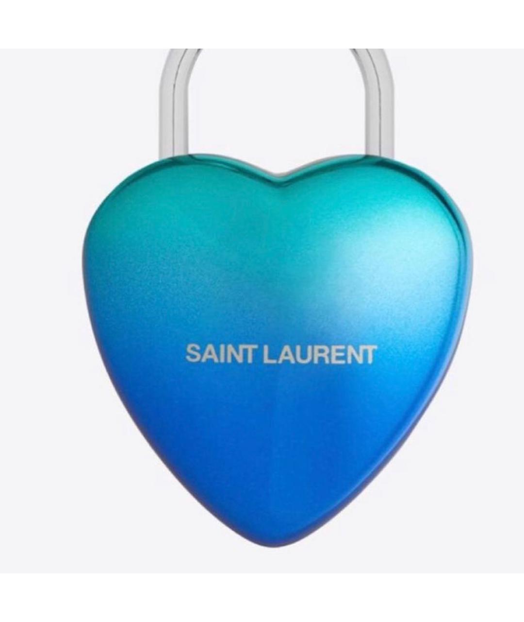 SAINT LAURENT Синий брелок, фото 8