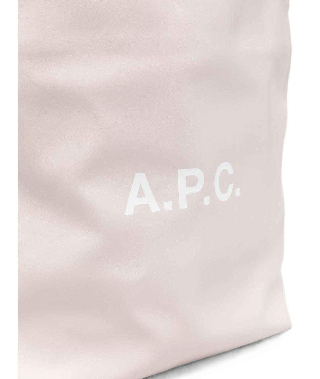 A.P.C. Розовая сумка тоут из искусственной кожи, фото 2