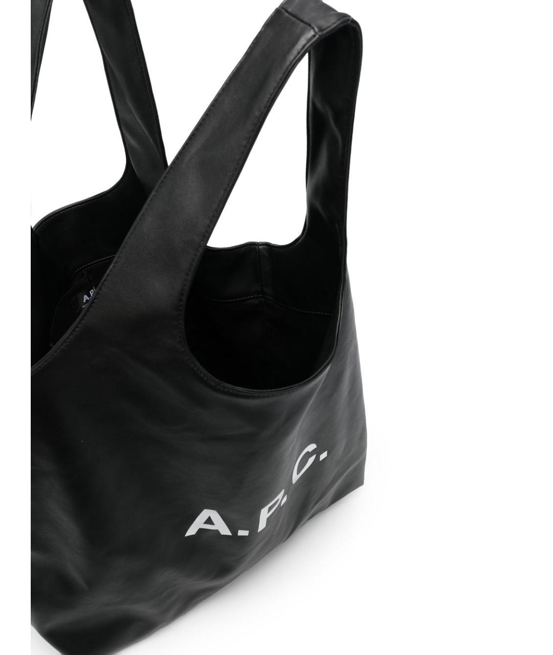 A.P.C. Черная сумка тоут, фото 6