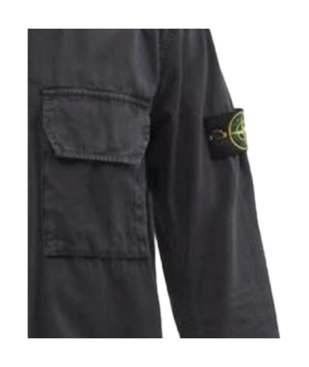 STONE ISLAND Черная куртка, фото 3